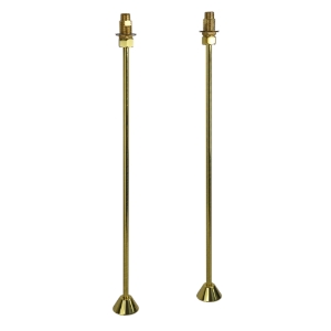 1/2 in. x 24 in. Straight Bath Supplies in Polished Brass