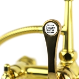 Traditional Rim-Mounted Tub Filler with Handshower in Polished Brass