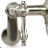 Traditional Tub Wall Mount Faucet with Handshower in Satin Nickel