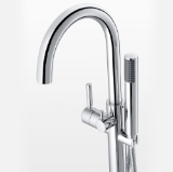Caylin Single Handle Freestanding Tub Faucet With Handshower In Chrome