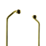 1/2 in. x 24 in. Double Offset Bath Supplies in Polished Brass