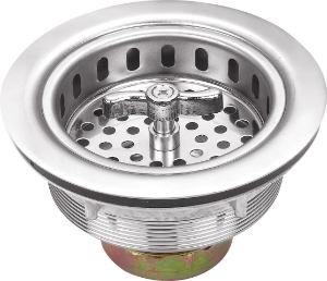 3-1/2 in. Stainless Steel Twist-and-Lock Strainer Basket Kit