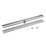 60 in. Stainless Steel Square Grate Linear Shower Drain
