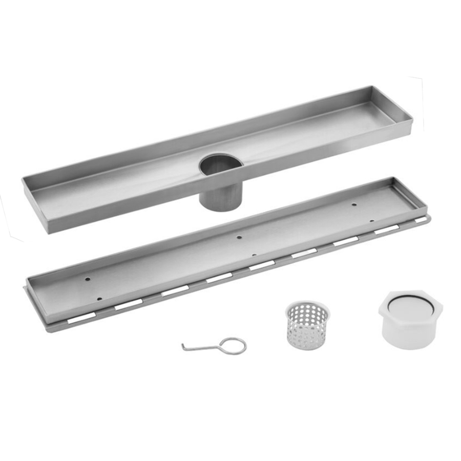 Lineup of Linear Shower Drains