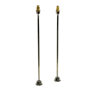 1/2 in. x 24 in. Straight Brass Bath Supplies in Polished Nickel