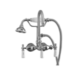 Gooseneck Tub Wall Mount Faucet with Handshower