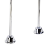 1/2 in. x 24 in. Double Offset Bath Supplies in Polished Chrome