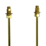 1/2 in. x 24 in. Straight Bath Supplies in Polished Brass