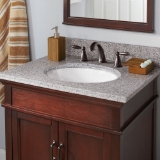 25 in. x 22 in. Napoli Granite Vanity Top with Oval Basin and 8 in. Faucet Spread
