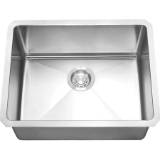 19 in. Micro Radius Single Bowl Undermount Rectangle 16 Ga. Stainless Steel Bar Sink