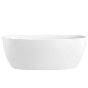 CAFSTHAL59-W Hallie 59 in. Freestanding Acrylic Tub