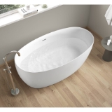 CAFSTHAL63-W Hallie 63 in. Freestanding Acrylic Tub