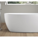 CAFSTHAL59-W Hallie 59 in. Freestanding Acrylic Tub