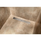 48 in. Stainless Steel Square Grate Linear Shower Drain