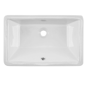 Undermount 21 in. Glazed Porcelain Trough Bathroom Sink in White