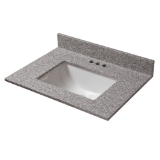 25 in. x 22 in. Vanity Top with Trough Basin and 4 in. Faucet Spread